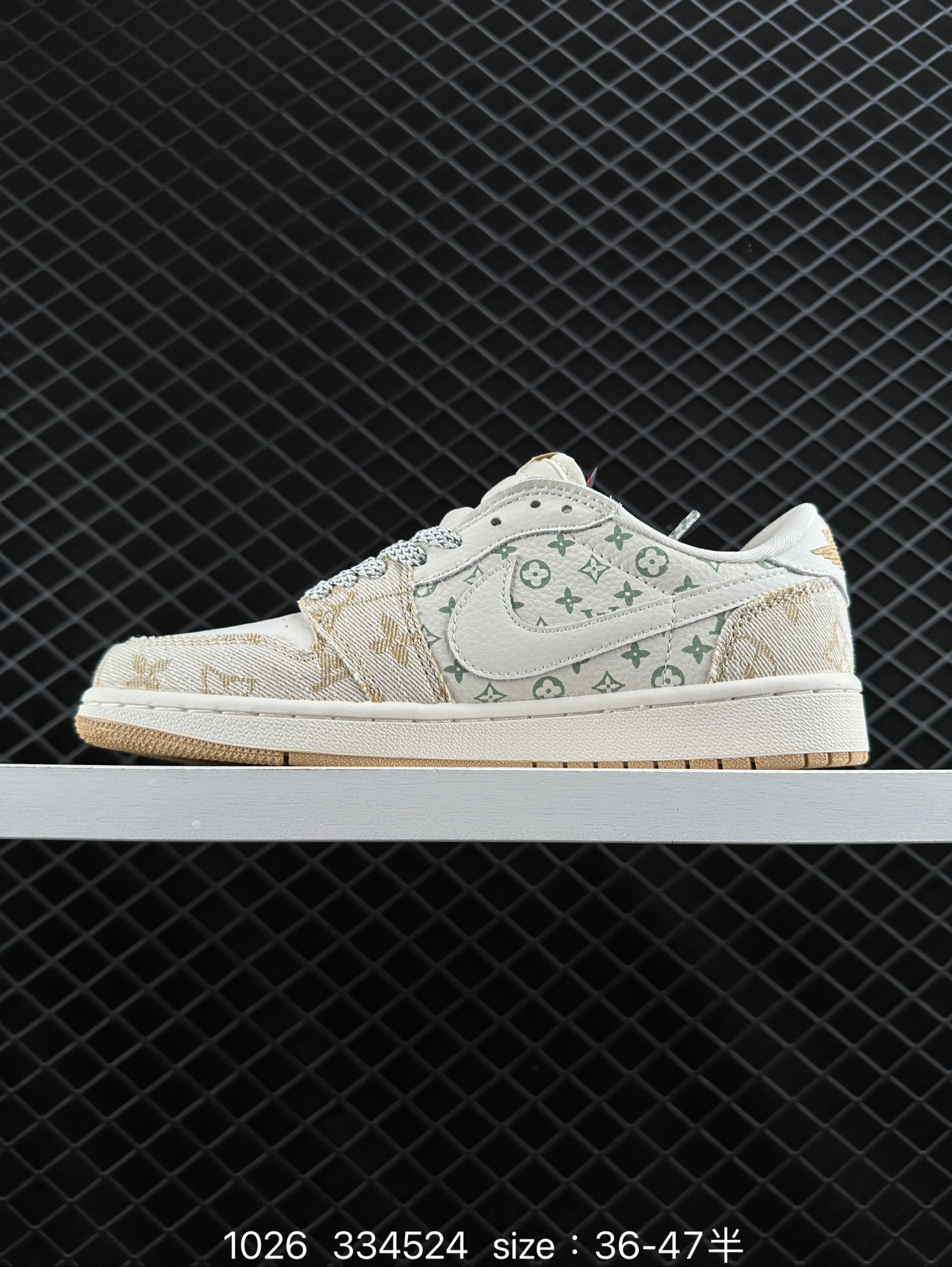 fragment design x Travis Scott x Nike Air Jordan 1 Low OG SP”Black/Green Toe“